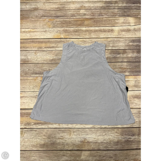 Athletic Tank Top By Old Navy In Silver, Size: Xl