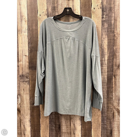 Athletic Top Long Sleeve Crewneck By Old Navy In Green, Size: Xl