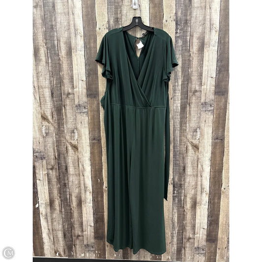Jumpsuit By Lane Bryant In Green, Size: 1x