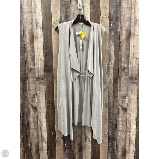Cardigan By Max Studio In Silver, Size: Xl