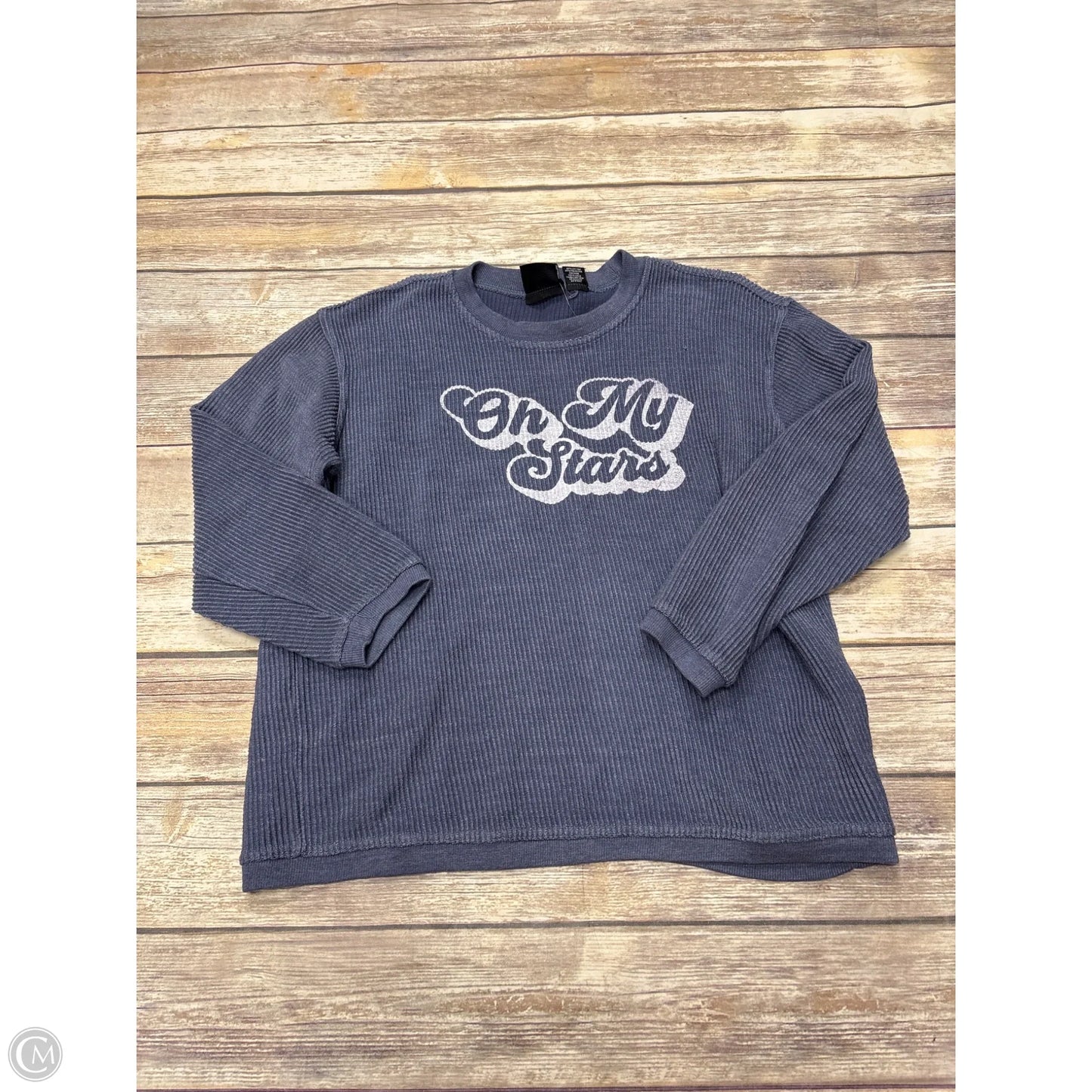 Sweatshirt Crewneck By Cme In Blue, Size: M