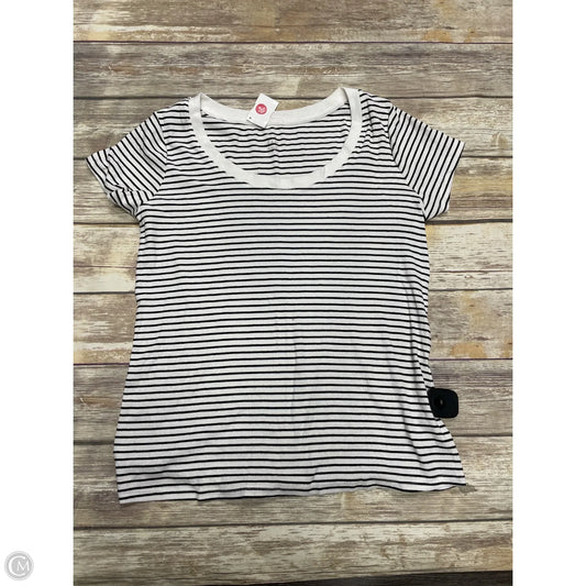 Top Short Sleeve Basic By A New Day In Striped Pattern, Size: Xxl