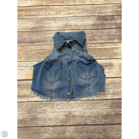 Top Sleeveless By Urban Outfitters In Blue Denim, Size: L
