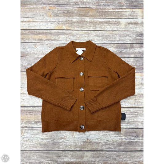 Sweater Cardigan By Loft In Bronze, Size: S