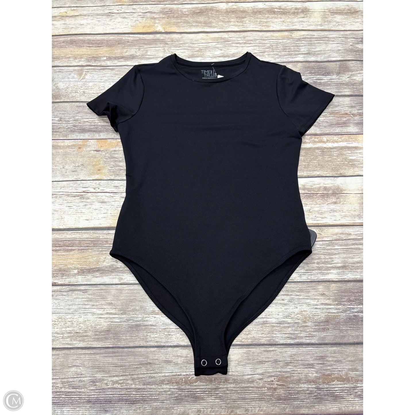 Bodysuit By Time And Tru In Black, Size: M