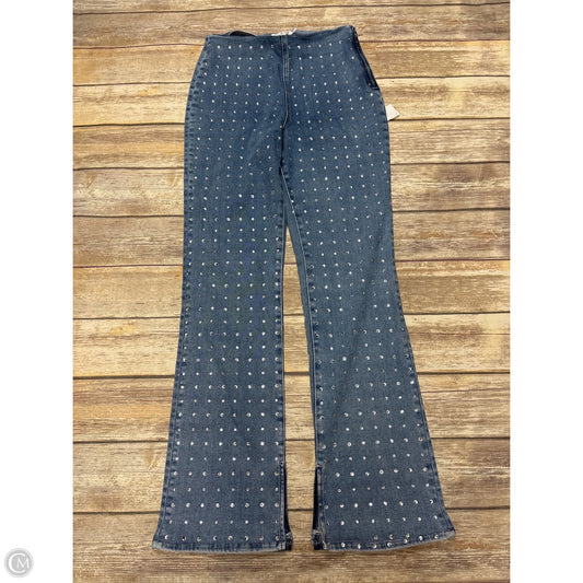 Jeans Flared By Good American Dolly In Blue Denim, Size: 10