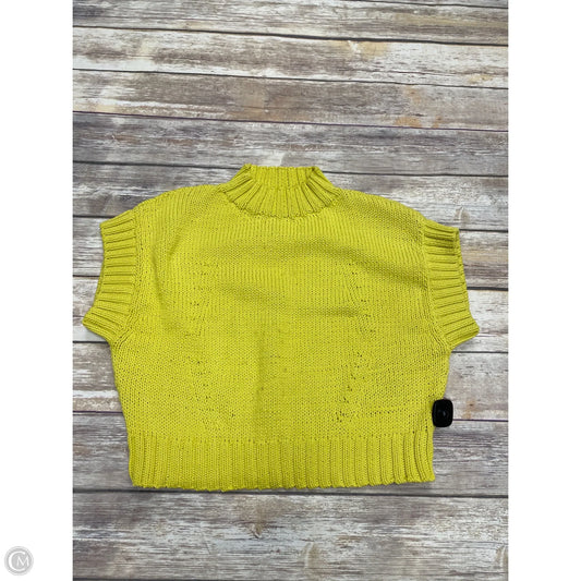 Sweater Short Sleeve By Maeve In Yellow, Size: L