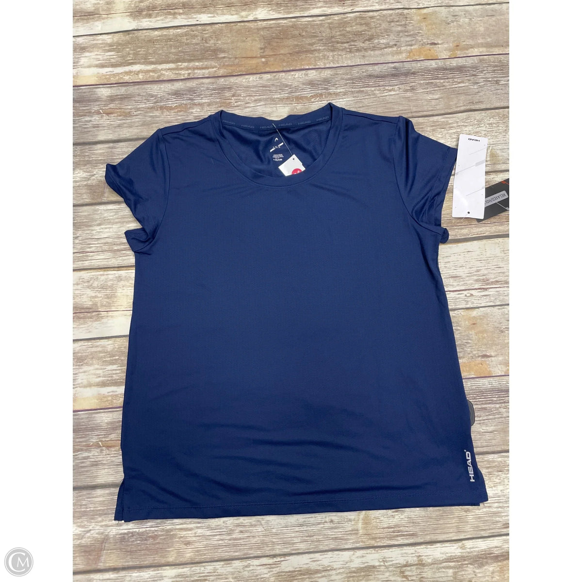 Athletic Top Short Sleeve By Head In Navy, Size: L