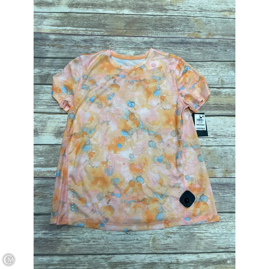 Athletic Top Short Sleeve By Ideology In Tie Dye Print, Size: M