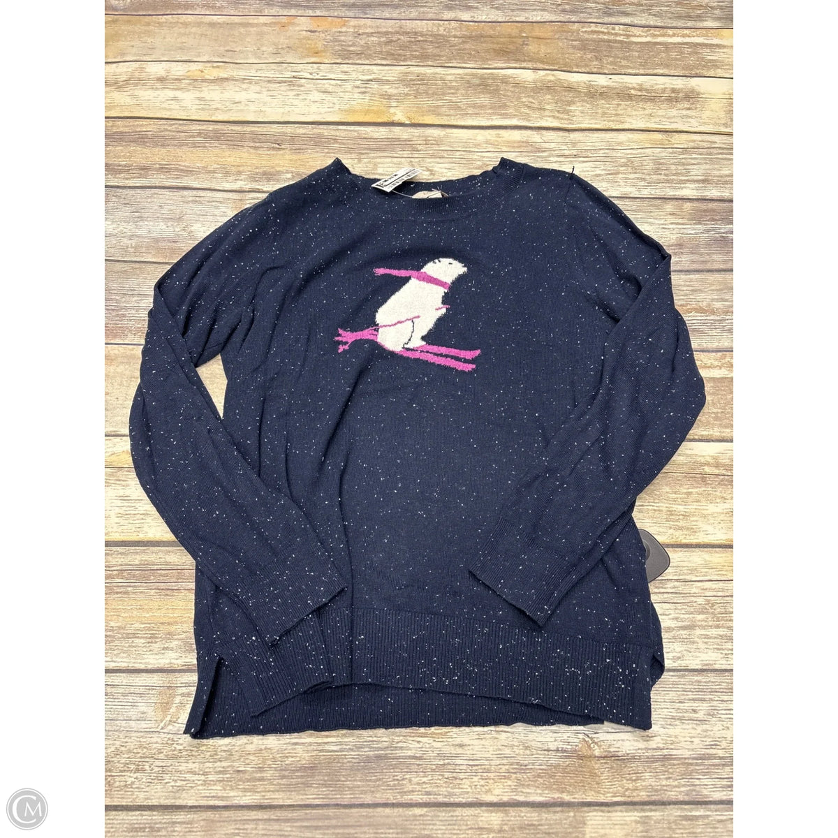Sweater By Loft In Navy, Size: L
