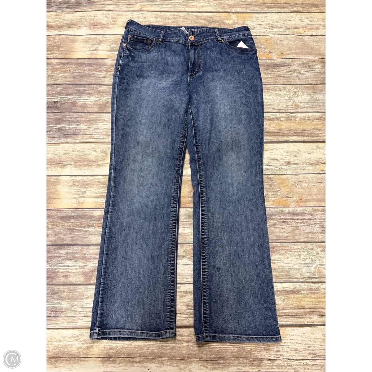 Jeans Boot Cut By Maurices In Blue Denim, Size: 16