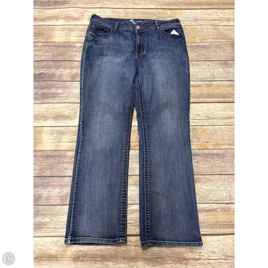 Jeans Boot Cut By Maurices In Blue Denim, Size: 16
