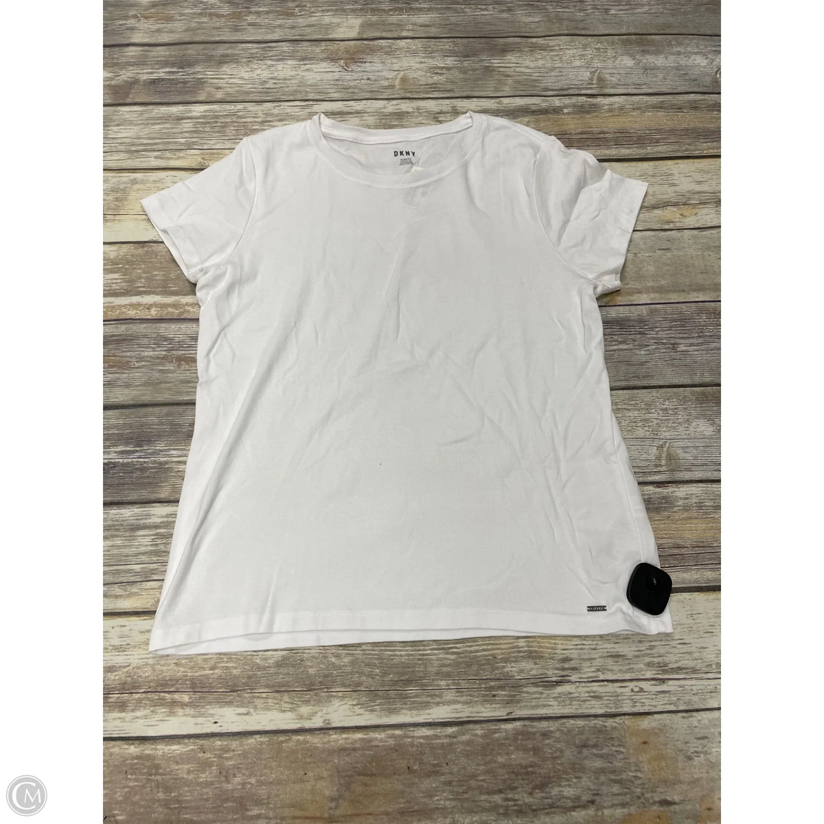 Top Short Sleeve Basic By Dkny In White, Size: Xl