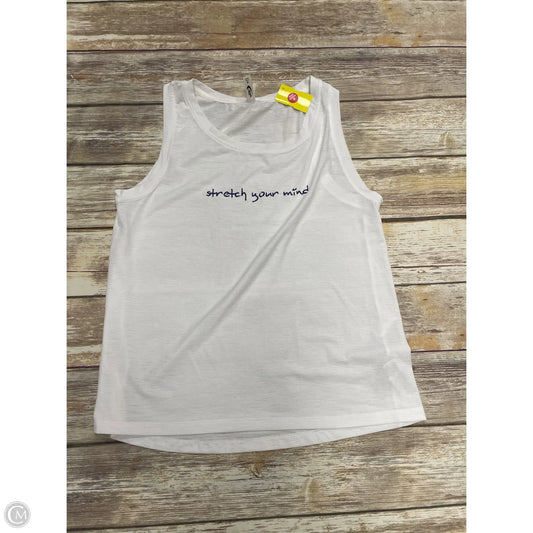 Athletic Tank Top By Mta Sport In White, Size: M