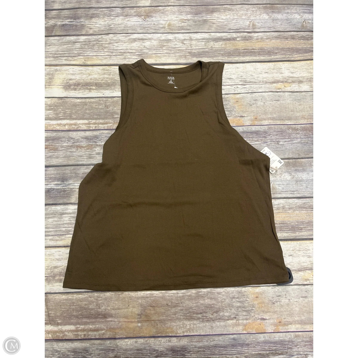 Top Sleeveless By Ana In Green, Size: 3x