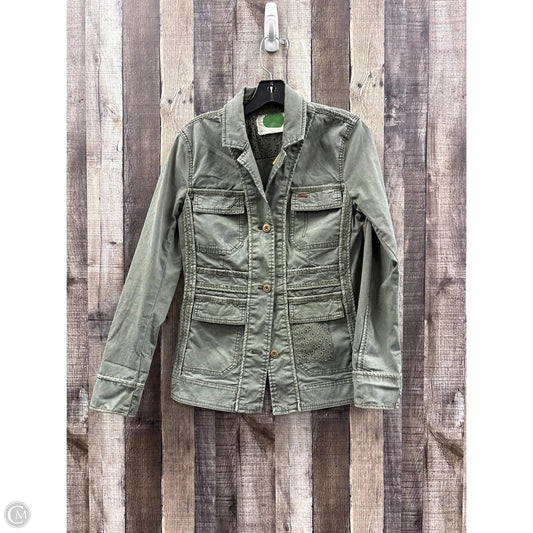 Jacket Denim By Anthropologie In Green Denim, Size: Xs
