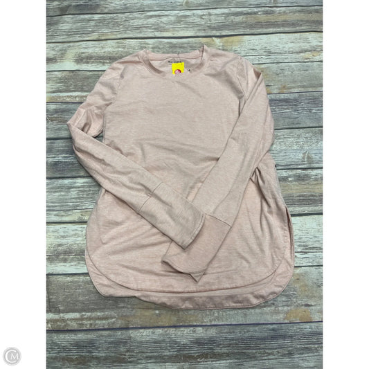 Athletic Top Long Sleeve Crewneck By Athleta In Peach, Size: S