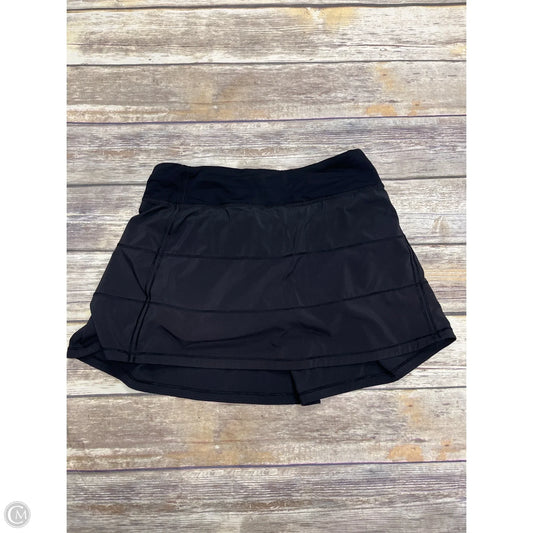Athletic Skort By Lululemon In Black, Size: 6