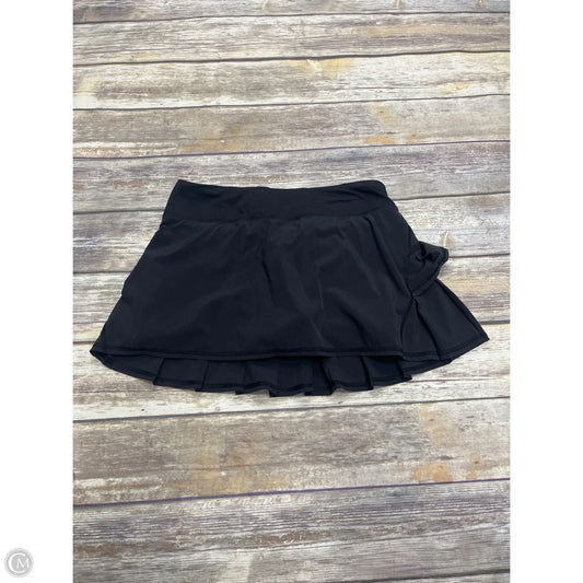 Athletic Skort By Lululemon In Black, Size: 6