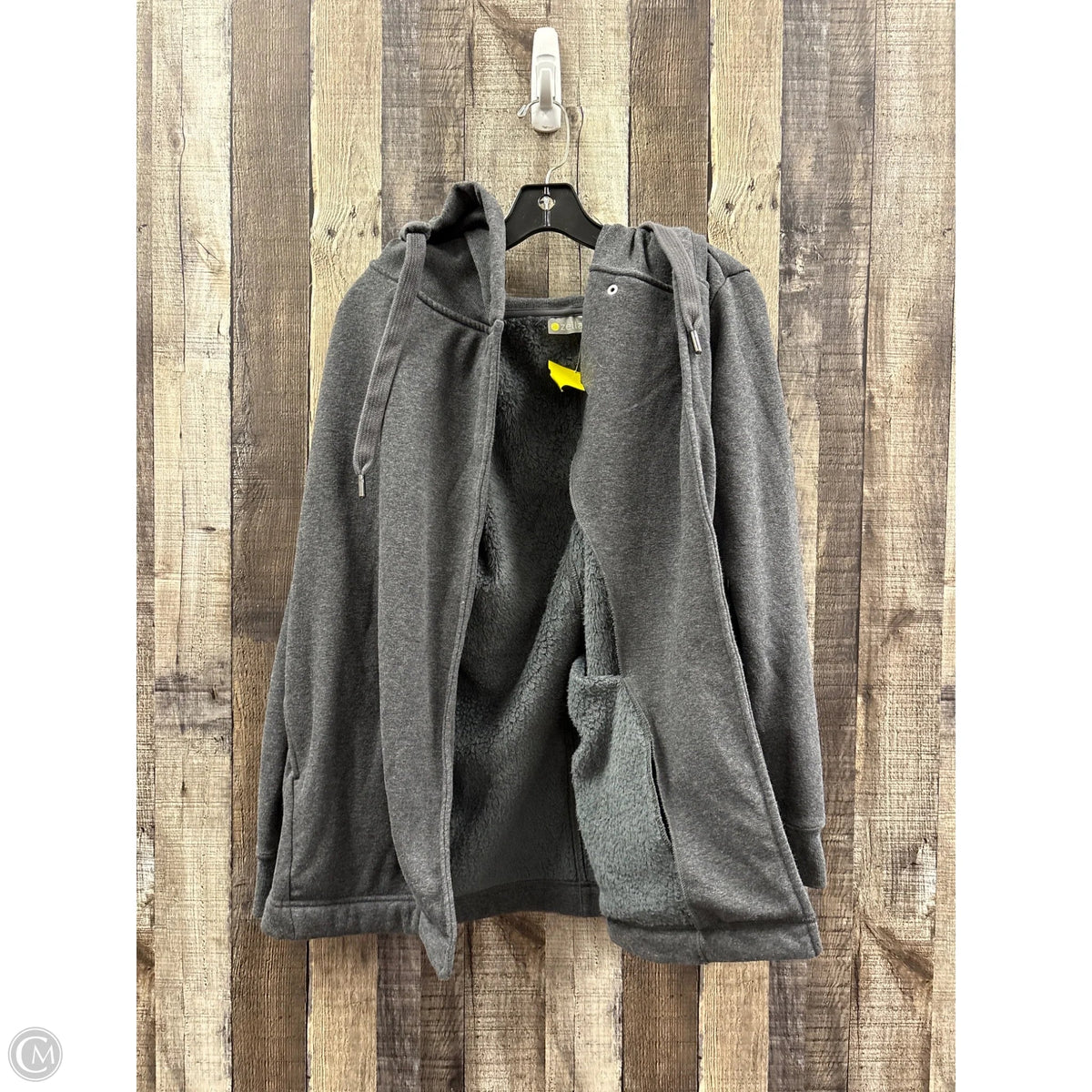 Jacket Fleece By Zella In Grey, Size: M