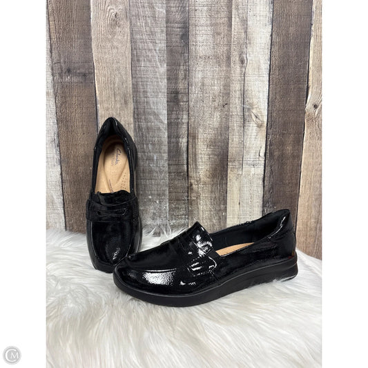 Shoes Flats By Clarks In Black, Size: 11