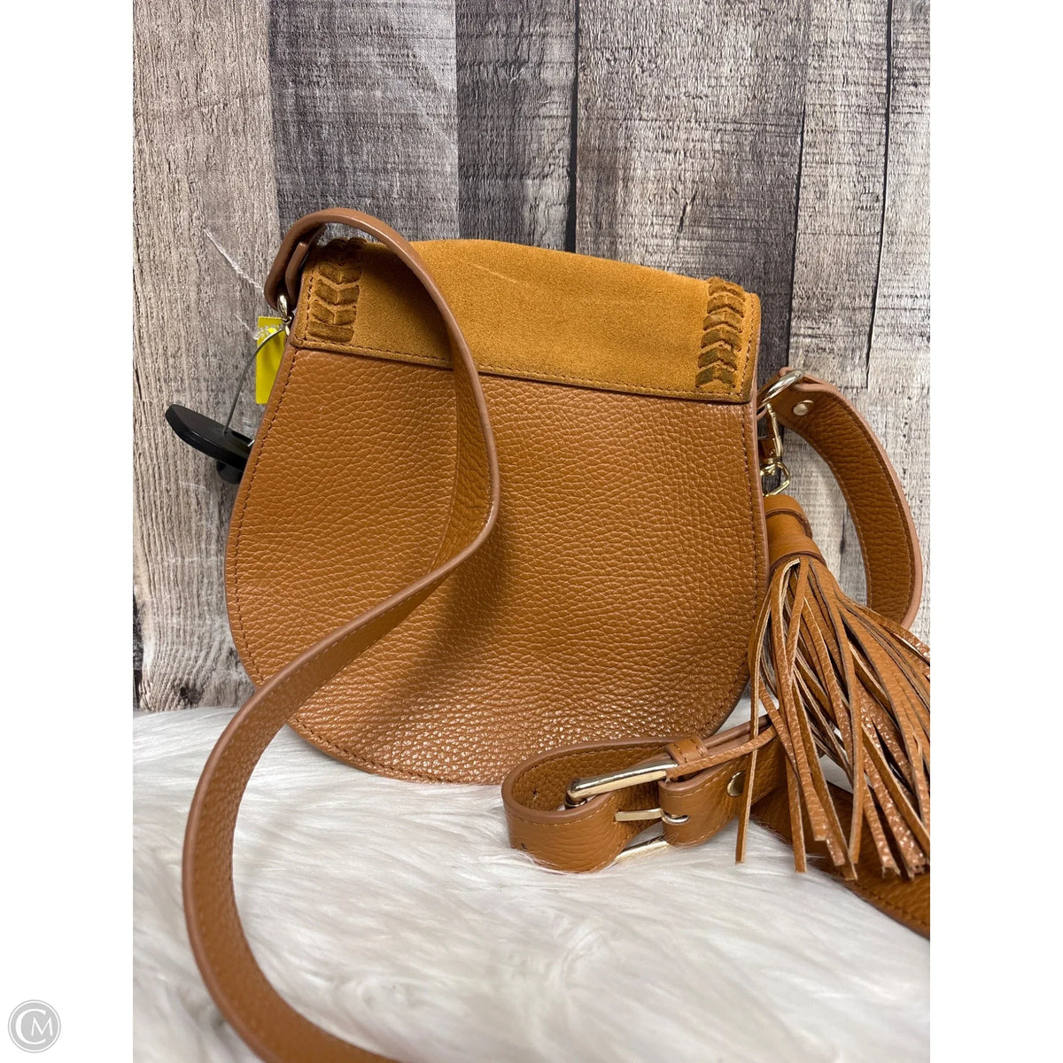 Crossbody Leather By Cme, Size: Medium