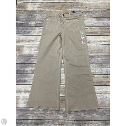 Jeans Wide Leg By American Eagle In Tan Denim, Size: 12l