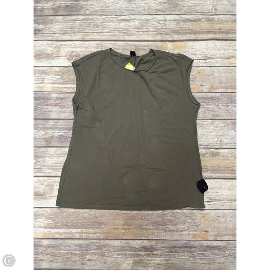 Top Sleeveless Basic By Shein In Green, Size: L