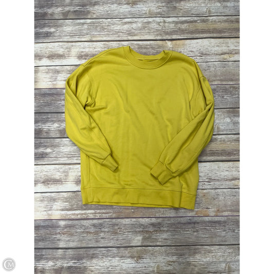 Athletic Sweatshirt Crewneck By Lululemon In Yellow, Size: S