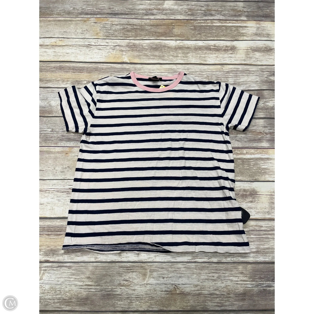 Top Short Sleeve By J. Crew In Striped Pattern, Size: S