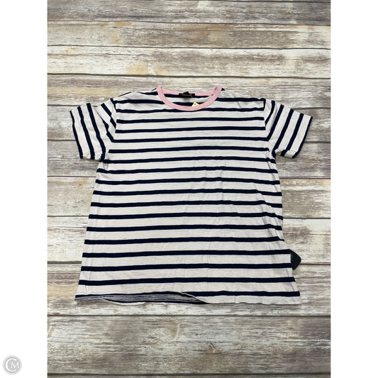 Top Short Sleeve By J. Crew In Striped Pattern, Size: S