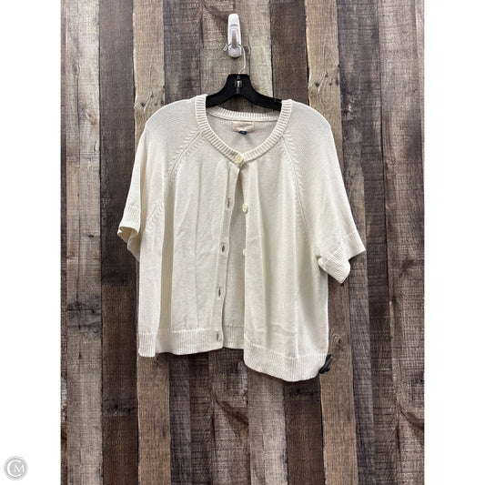 Sweater Cardigan By Universal Thread In Ivory, Size: Xxl