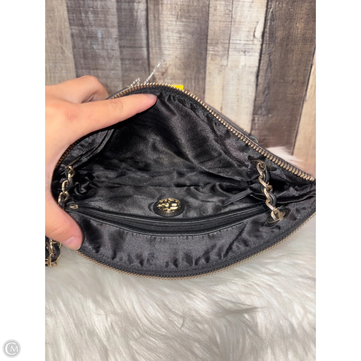 Crossbody Leather By Dkny, Size: Small