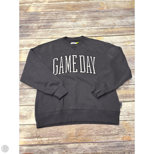 Sweatshirt Crewneck By Abercrombie And Fitch In Grey, Size: S