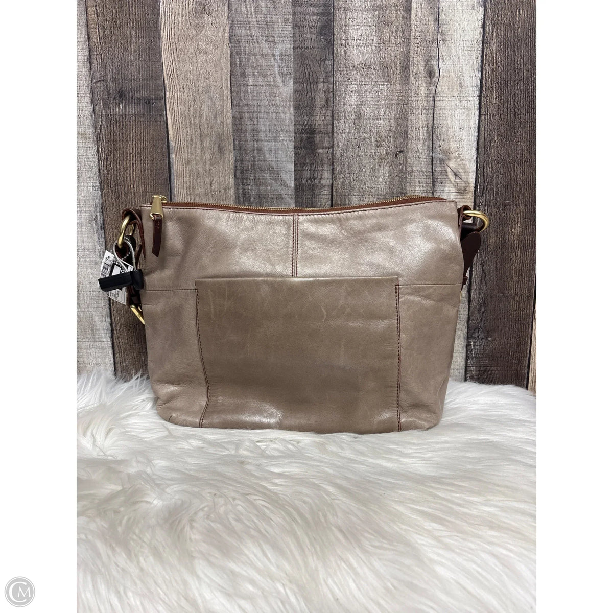 Handbag Leather By Hobo Intl, Size: Large