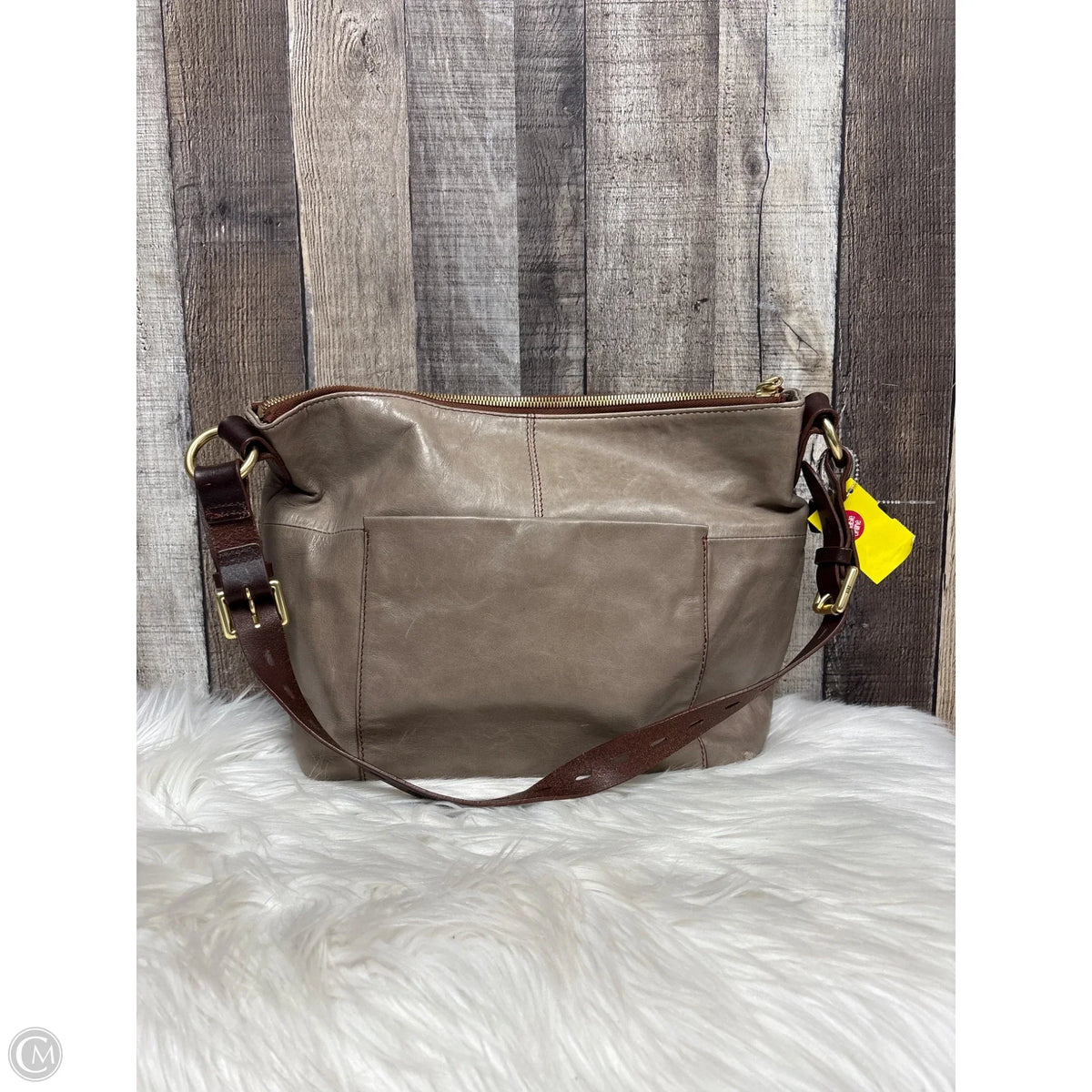 Handbag Leather By Hobo Intl, Size: Large