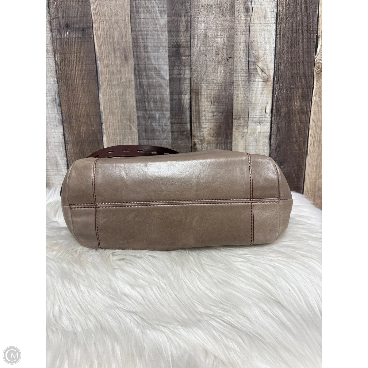 Handbag Leather By Hobo Intl, Size: Large