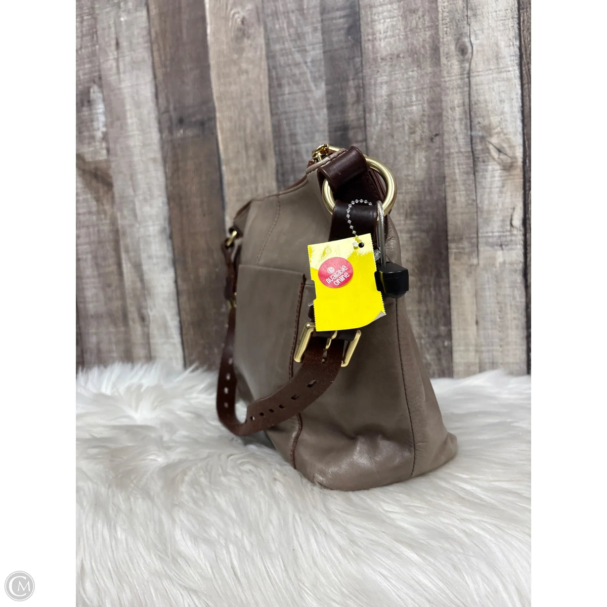 Handbag Leather By Hobo Intl, Size: Large