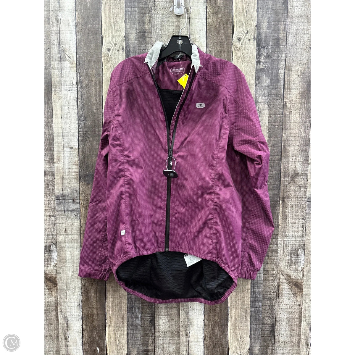 Athletic Jacket By Clothes Mentor In Maroon, Size: L