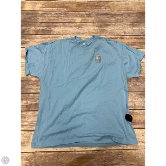 Athletic Top Short Sleeve By Nike In Blue, Size: Xl