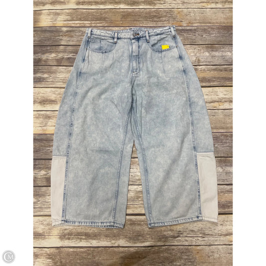 Jeans Wide Leg By Pilcro In Blue Denim, Size: 14