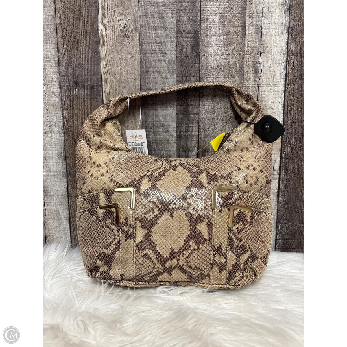 Handbag Leather By Michael By Michael Kors, Size: Large