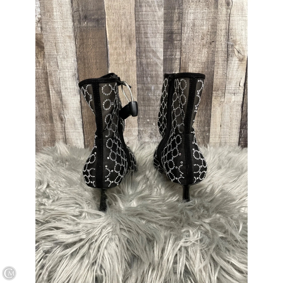 Boots Ankle Heels By Inc In Black, Size: 8