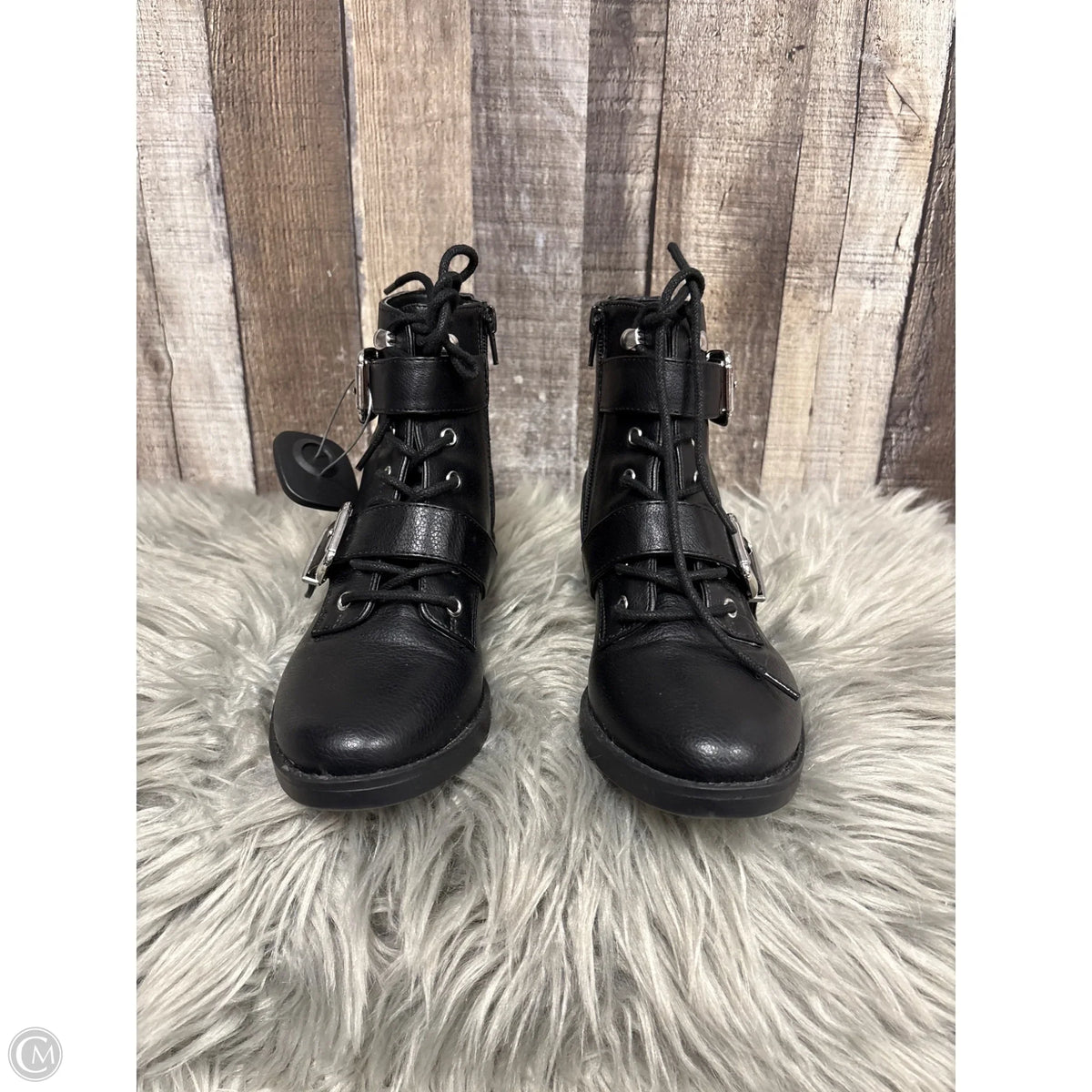Boots Combat By Unisa In Black, Size: 6