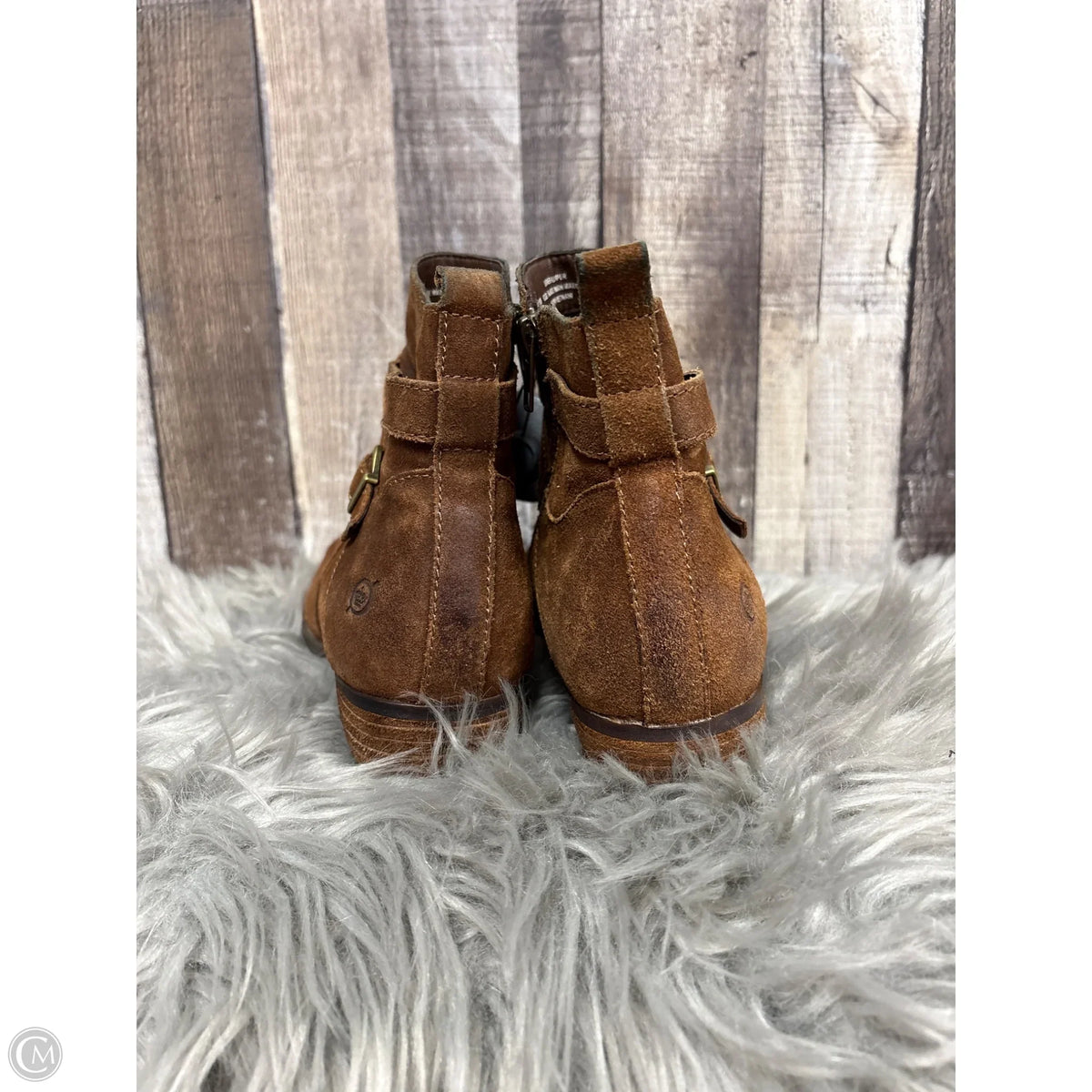 Boots Ankle Flats By Born In Brown, Size: 9