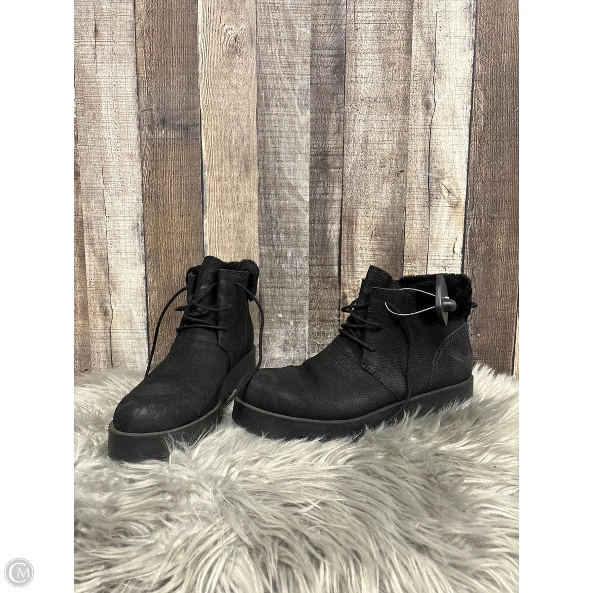Boots Ankle Heels By Eileen Fisher In Black, Size: 9