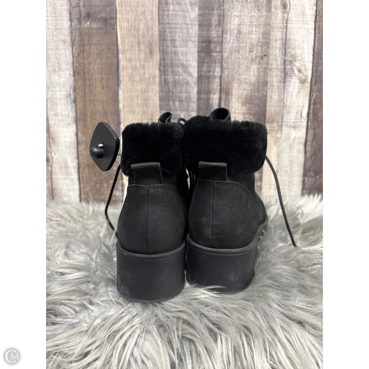 Boots Ankle Heels By Eileen Fisher In Black, Size: 9