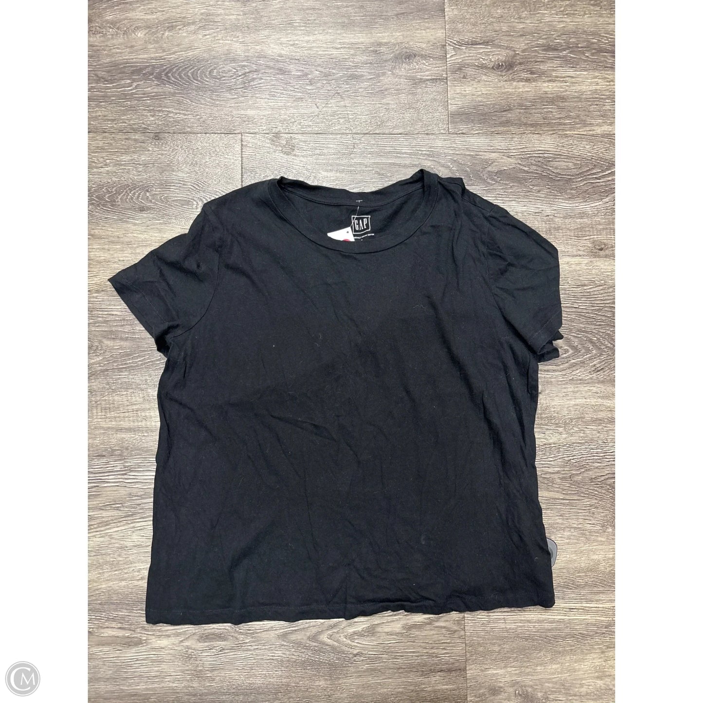 Top Short Sleeve Basic By Gap In Black, Size: Xl