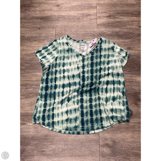 Top Short Sleeve Basic By Sonoma In Blue & Green, Size: Xl