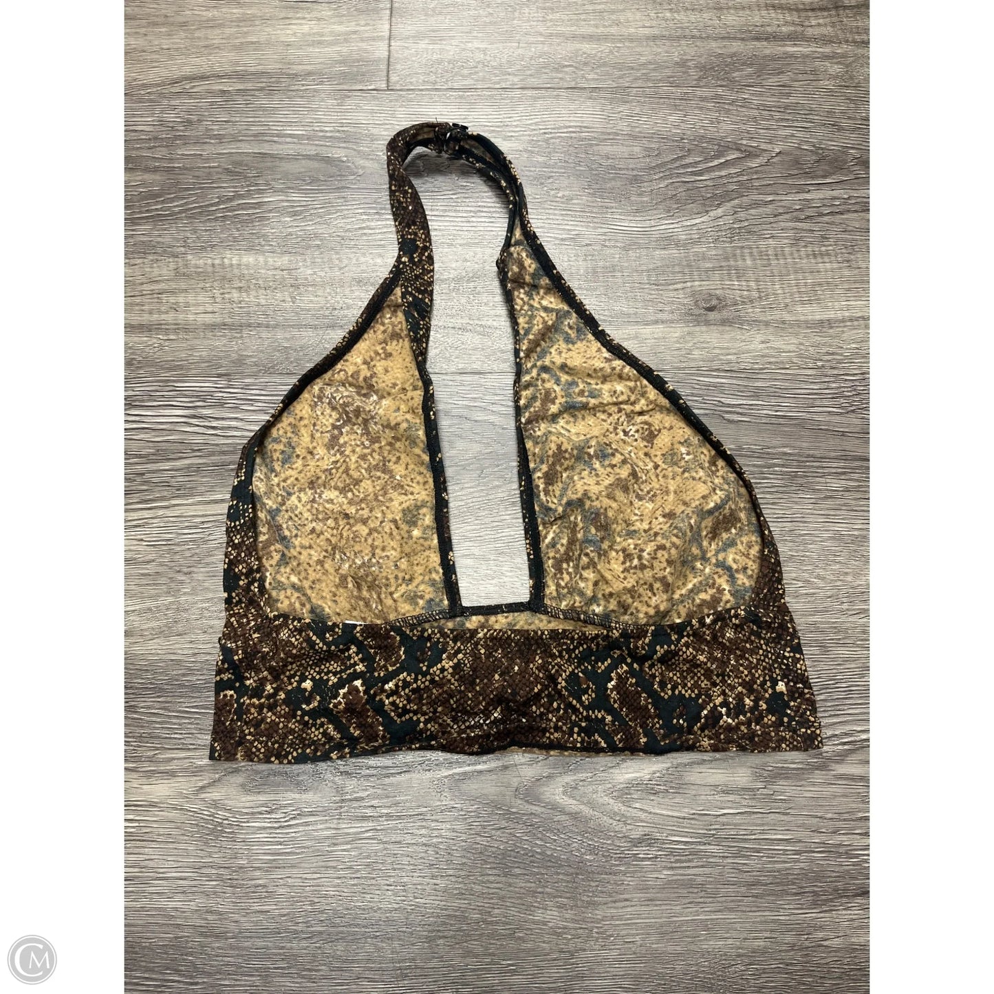 Top Sleeveless By Cme In Snakeskin Print, Size: S